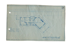 Vintage Scarsdale NY Train Station Blueprint / ONH Item 6644