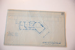 Vintage Scarsdale NY Train Station Blueprint / ONH Item 6644 Image 1