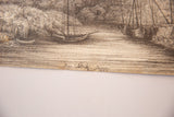 The antique sketch's handwritten title 