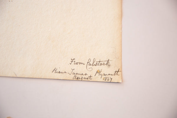 Antique Calstock Plymouth Ship Sketch / ONH Item 6648 Image 5