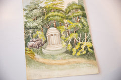 Antique Watercolor Painting / ONH Item 6651 Image 1