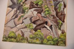 Antique Rocks Watercolor Painting / ONH Item 6659 Image 3