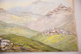 Dartmoore From Princetown watercolor's detailed foreground landscape and faint late 19th-century inscription.
