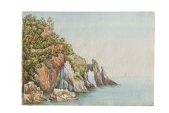 Natural Arch Antique Watercolor Painting / ONH Item 6664