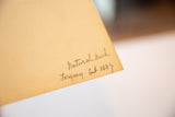 Handwritten inscription 'Natural Arch Torquay Oct 1884' on antique watercolor painting corner.