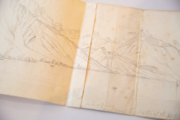 Antique Unfinished Sketch Seascape Baths of Hotel Biron / ONH Item 6668 Image 5