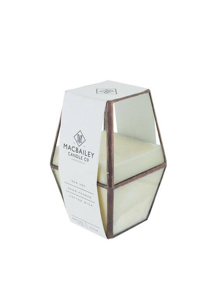 Copper Lantern Candle in Cabin Green // ONH Item 6673 Image 1