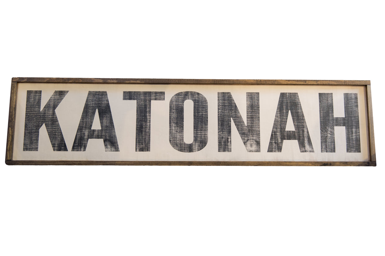 Katonah Vintage Style Sign // ONH Item 6676