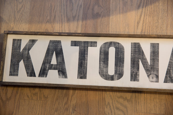 Katonah Vintage Style Sign // ONH Item 6676 Image 1