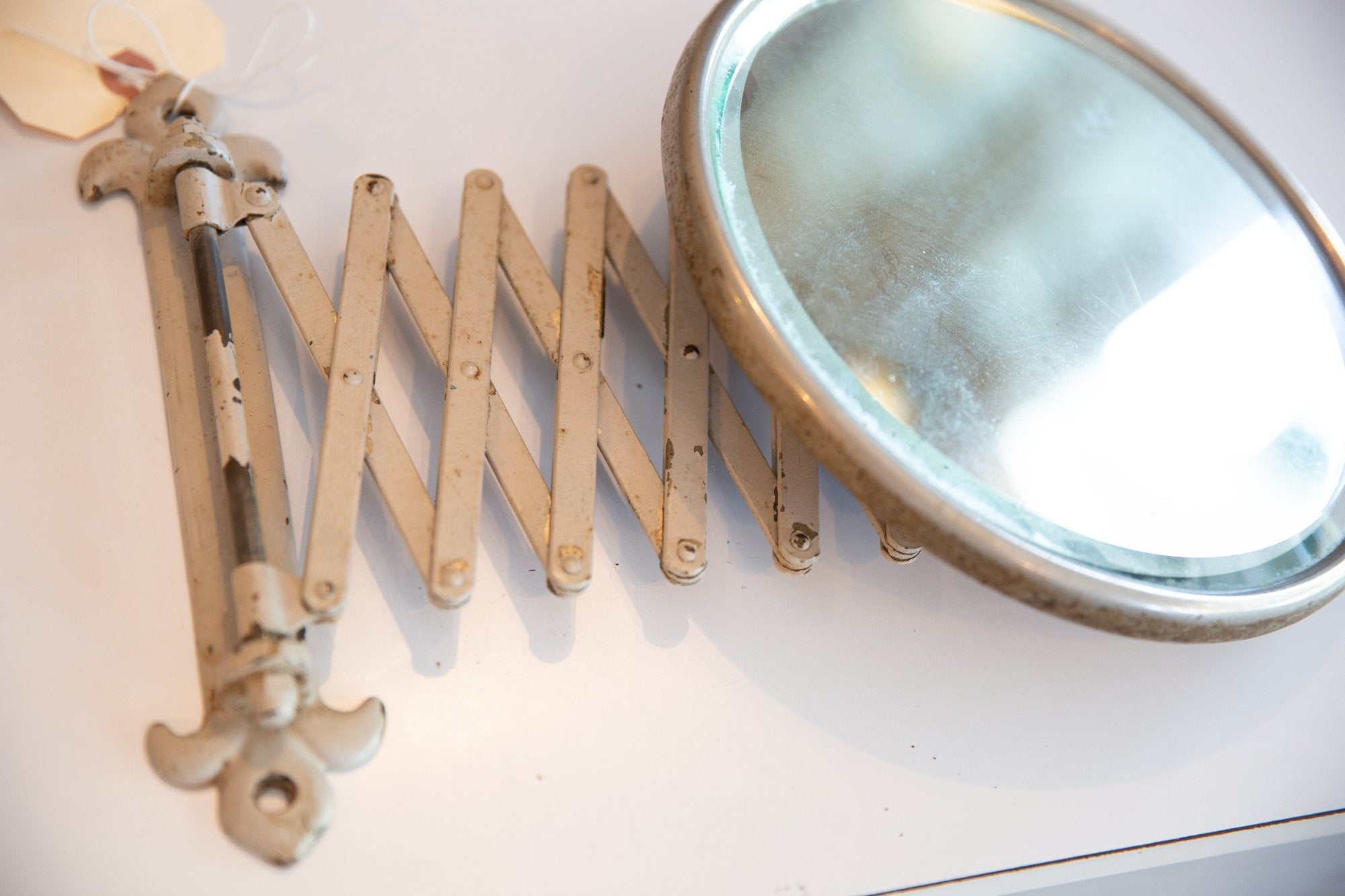 Antique Fleur De Lis Shaving Mirror // ONH Item 6700 Image 1