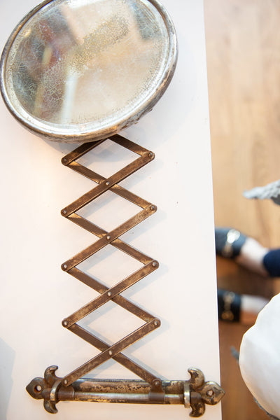 Antique Fleur De Lis Shaving Mirror // ONH Item 6701 Image 4