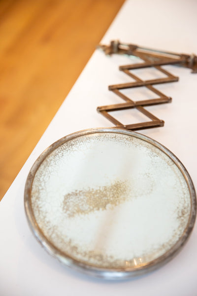 Antique Fleur De Lis Shaving Mirror // ONH Item 6701 Image 5