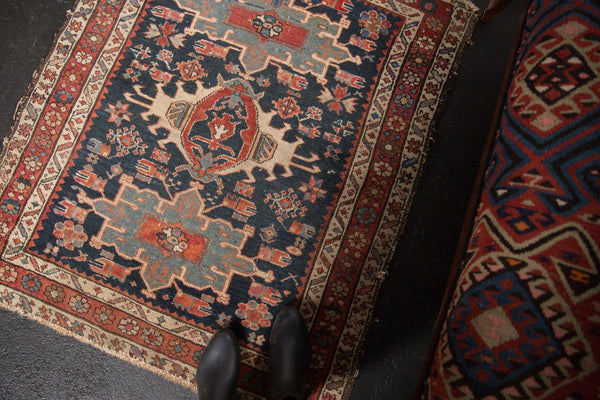 3.5x4 Antique Karaja Square Rug // ONH Item 6738 Image 8