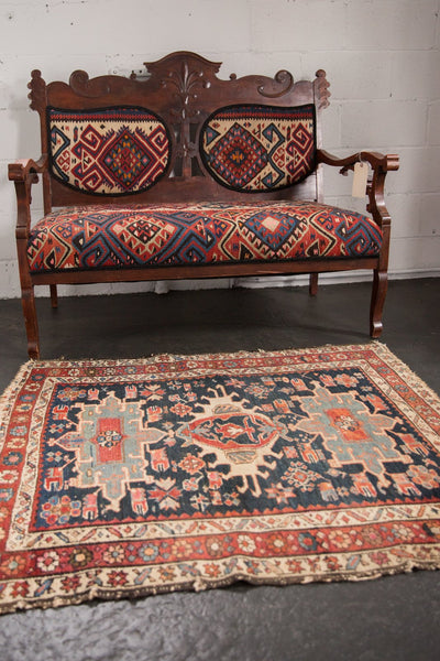 3.5x4 Antique Karaja Square Rug // ONH Item 6738 Image 11