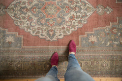 6.5x10.5 Vintage Distressed Oushak Carpet // ONH Item 6746 Image 1