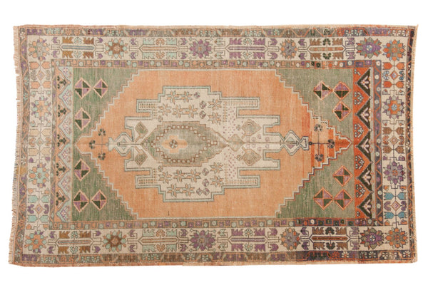 4x6.5 Vintage Distressed Oushak Rug // ONH Item 6750