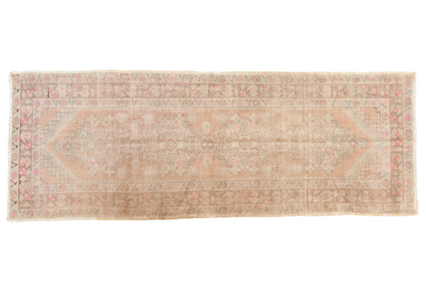 3.5x9 Vintage Distressed Oushak Rug Runner // ONH Item 6751