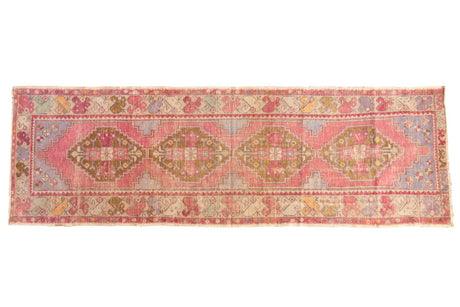 Vintage Distressed Oushak Rug Runner / ONH item 6754