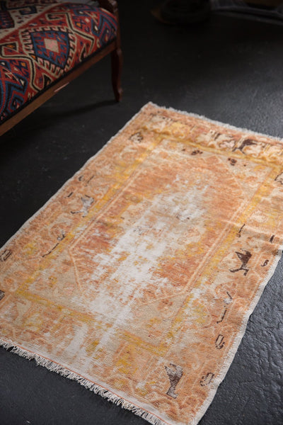 2.5x4 Vintage Distressed Oushak Rug // ONH Item 6758 Image 6