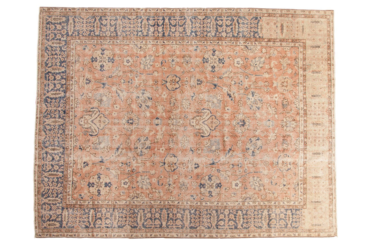 Vintage Distressed Oushak Carpet / ONH item 6759
