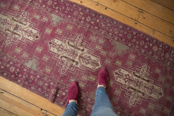 Vintage Distressed Oushak Rug Runner / ONH item 6762 Image 1