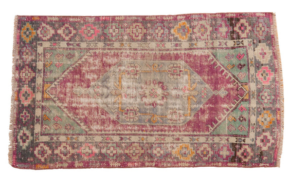 2.5x4.5 Vintage Distressed Oushak Rug // ONH Item 6766