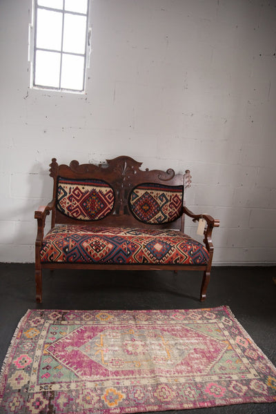 2.5x4.5 Vintage Distressed Oushak Rug // ONH Item 6766 Image 2