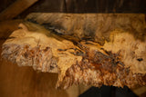 Textured live edge and unique wood grain on the reclaimed side table top.