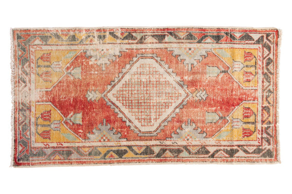 Vintage Distressed Oushak Rug Runner / ONH Item 6783