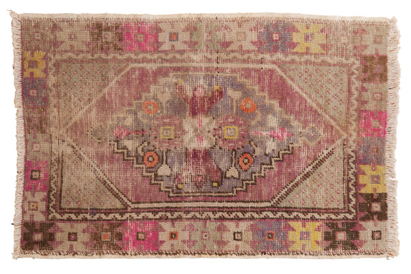 2.5x4 Vintage Distressed Oushak Rug // ONH Item 6784