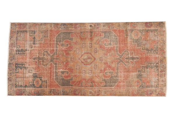 Vintage Distressed Oushak Rug Runner / ONH item 6791