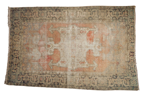 Vintage Distressed Oushak Rug / ONH item 6793