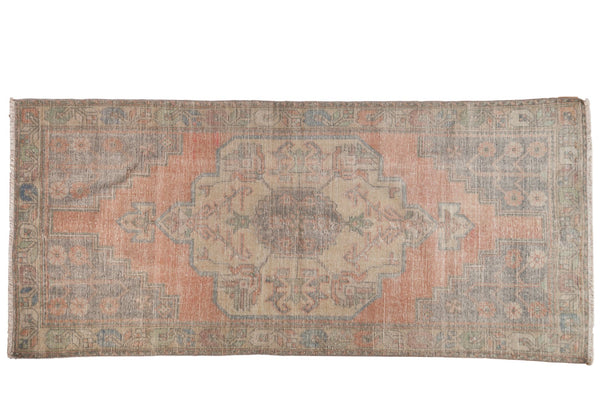 3.5x8.5 Vintage Distressed Oushak Rug Runner // ONH Item 6795