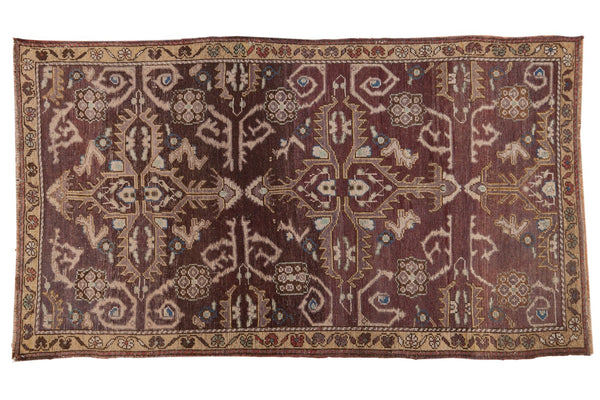 3.5x6.5 Vintage Distressed Oushak Rug // ONH Item 6797