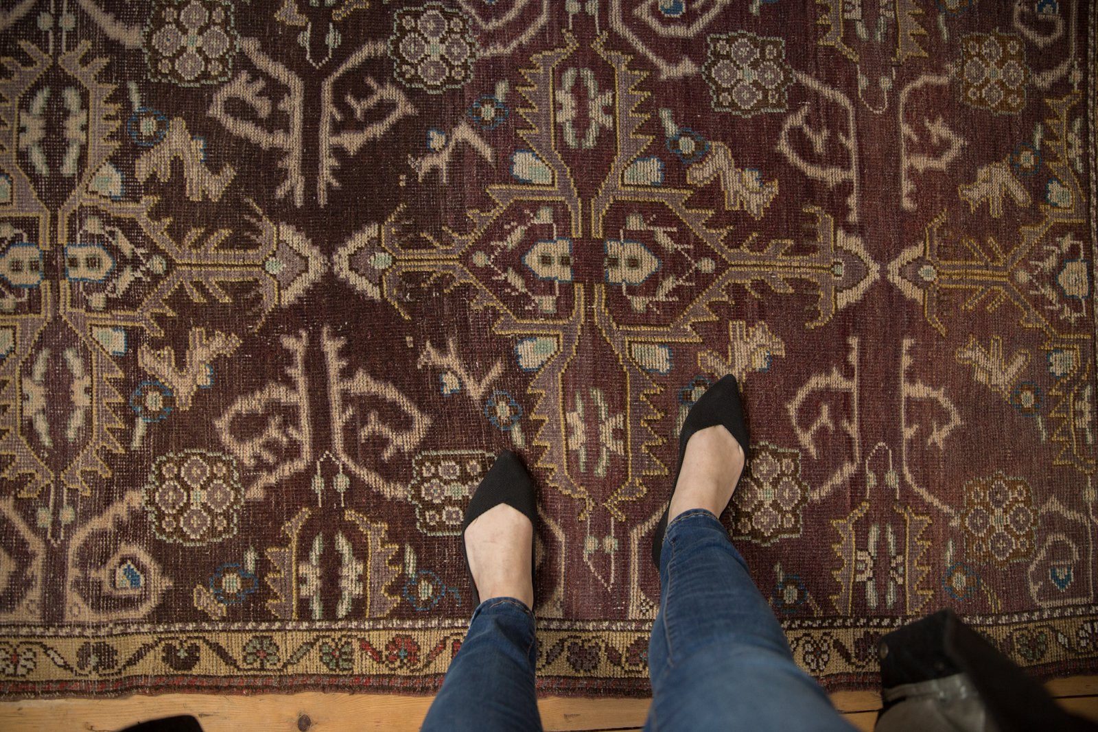 3.5x6.5 Vintage Distressed Oushak Rug // ONH Item 6797 Image 1