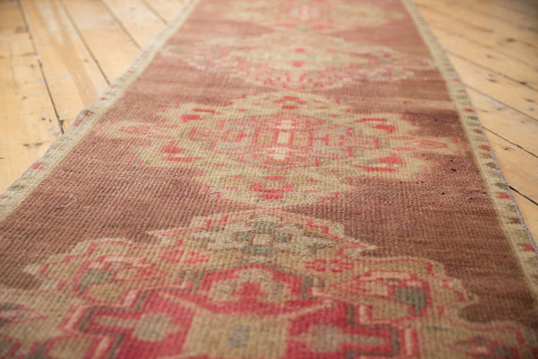 2.5x15.5 Vintage Distressed Fragment Oushak Rug Runner // ONH Item 6800 Image 2