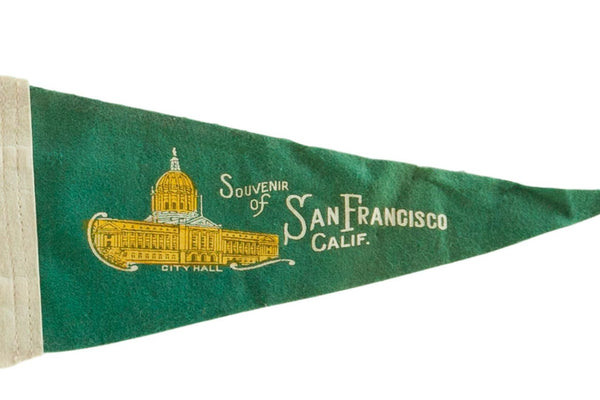Vintage Souvenir San Francisco California Felt Flag Pennant / ONH Item 6806 Image 1