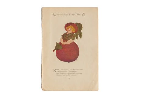 Antique M.T. Ross Mother Earth's Children Illustration // ONH Item 6810
