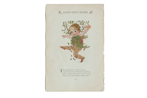 Antique M.T. Ross Mother Earth's Children Illustration