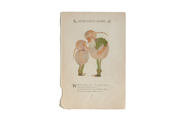 Antique M.T. Ross Mother Earth's Children Illustration // ONH Item 6827 Image 1