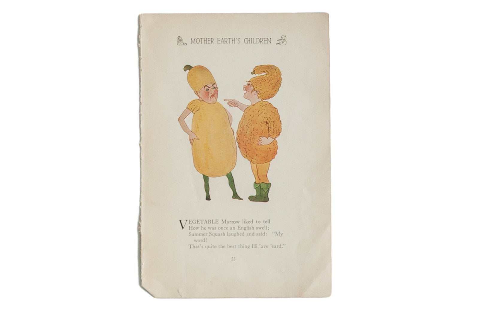 Antique M.T. Ross Mother Earth's Children Illustration