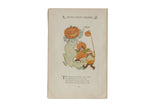 Antique M.T. Ross illustration, Mother Earth's Children, with pumpkin and nutmeg figures, 6x9.