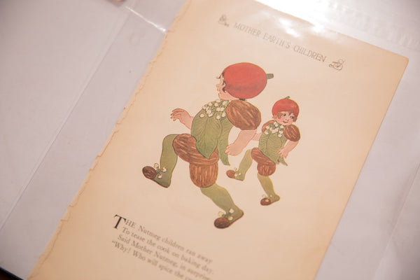 Antique M.T. Ross Mother Earth's Children Illustration Image 1