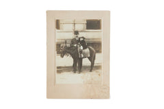 Antique Photograph of Child on Horse