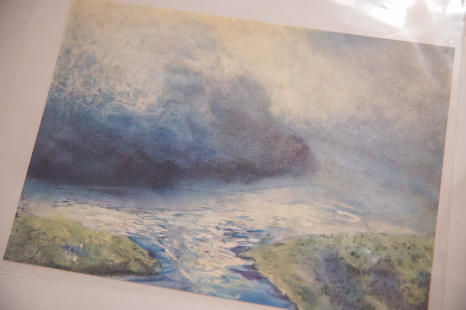 Vintage Print Pastels Delaware Water Gap Image 1