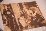 Angled view of the antique 