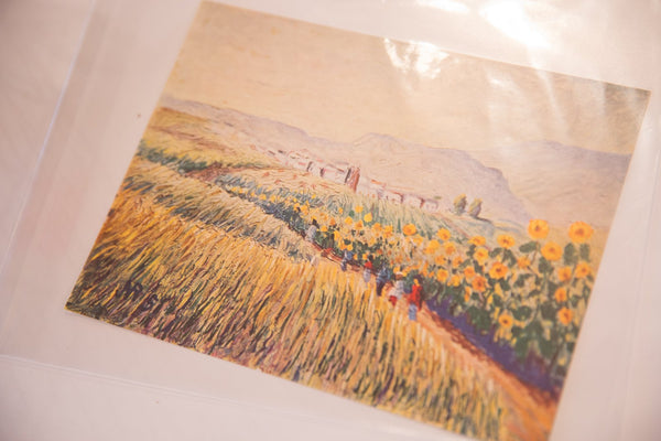Vintage Colorful Landscape Print Image 1