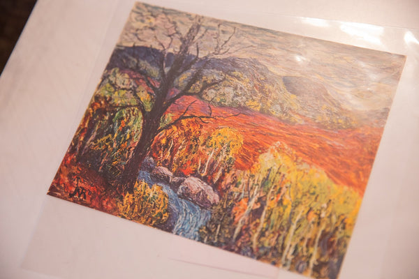 Vintage Print of Blue Stream Image 1