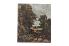 Vintage Print of Constable The Cornfield