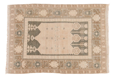 4x5.5 Vintage Distressed Oushak Rug // ONH Item 6870